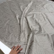 Tissu Ligure gris - Tissu d'éditeur - Marque française