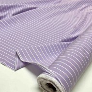 Tissu coton rayure violet - Haute couture Tissu coton rayure violet - Haute couture