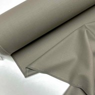 Tissu laine élasthanne taupe - Haute couture