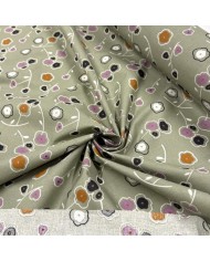 Tissu Coton imprimé Linie tilleul lilas Tissu Coton imprimé Linie tilleul lilas