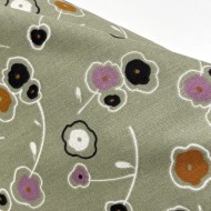 Tissu Coton imprimé Linie tilleul lilas