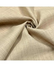 Tissu pure laine uni écru sable - Haute couture Tissu pure laine uni écru sable - Haute couture