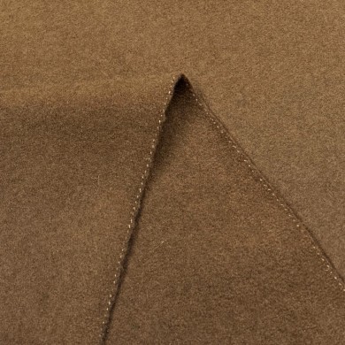 Coupon 130 X 140 Tissu laine uni marron Coupon 130 X 140 Tissu laine uni marron