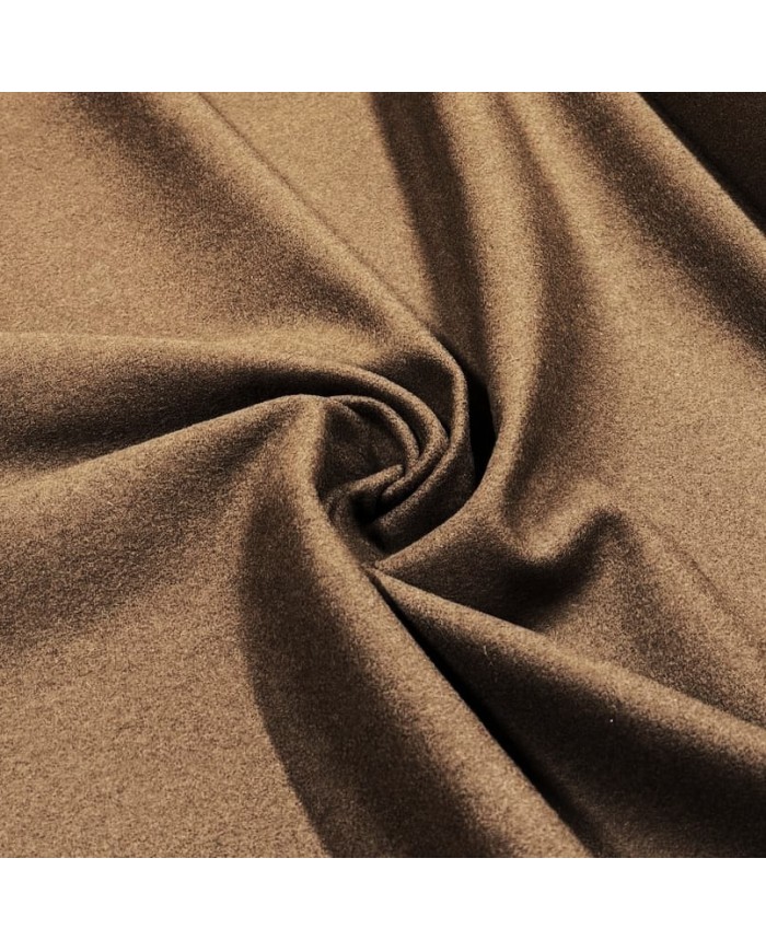 Coupon De Toile De Coton Marron Foncé - 130 X 140 Cm - Neuf, Pour Vêtements Ou Couture