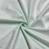 Tissu coton chambray rayures vert - Haute couture Tissu coton chambray rayures vert - Haute couture