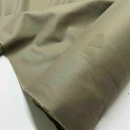 Tissu coton vert kaki uni - Haute couture