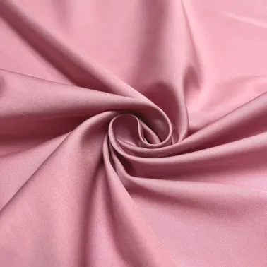 Tissu popeline de coton rose uni - Haute couture