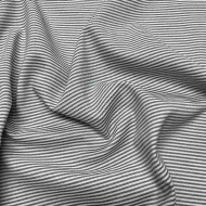 Tissu coton Oxford rayures noir blanc - Haute couture Tissu coton Oxford rayures noir blanc - Haute couture