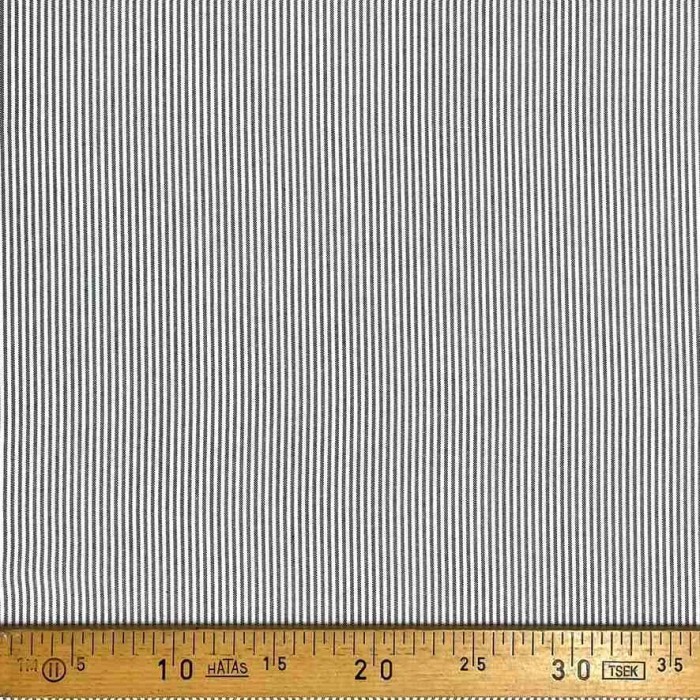 Tissu coton Oxford rayures noir blanc - Haute couture Tissu coton Oxford rayures noir blanc - Haute couture