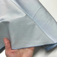 Tissu popeline de coton bleu ciel uni - Haute couture