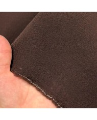 Tissu Laine marron uni moyen poids