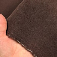 Tissu Laine marron uni moyen poids