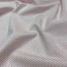 Tissu coton chambray petites rayures rose - Haute couture Tissu coton chambray petites rayures rose - Haute couture