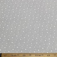 Tissu Double Gaze étoile gris clair